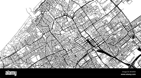 Vector Urbano Mapa De La Ciudad De La Haya Pa Ses Bajos Imagen Vector