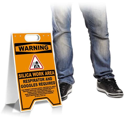 Silica Work Area Sign Claim Your Discount