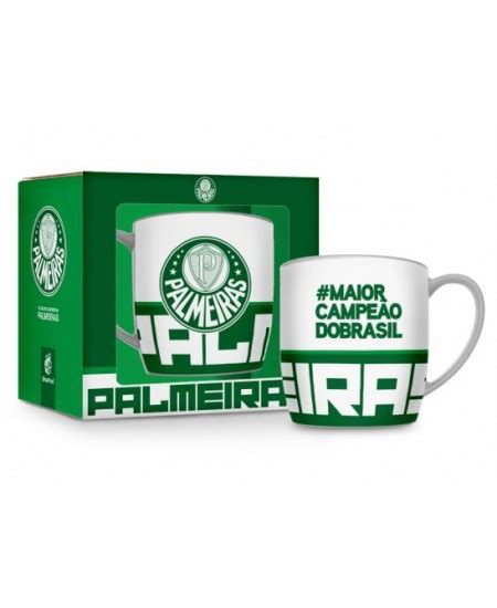 CANECA PORCELANA URBAN 300ML TIMES PALMEIRAS Canecas Porcelana