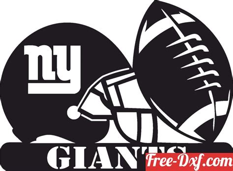 Download New York Giants NFL helmet LOGO dxf WekWj High quality f