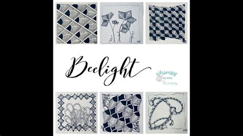 Beelight Zentangle® Pattern Drawn By Kelly Barone Czt Youtube