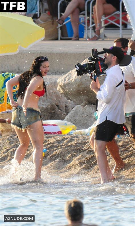 Rosalia Sexy Seen Flaunting Her Hot Figure Wearing A Bikini At The Beach In Palma Aznude