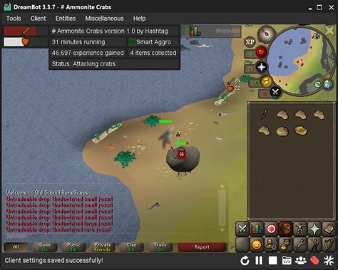 # Ammonite Crabs - Combat - DreamBot - Runescape OSRS Botting