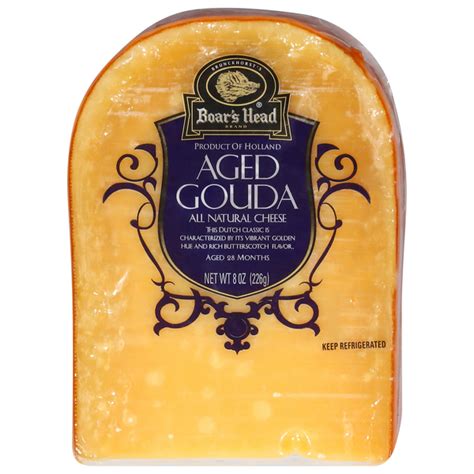 Save On Boar S Head Imported Natural Aged Gouda Cheese Block Order Online Delivery Giant