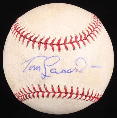 Tommy Lasorda Signed Oml Baseball Jsa Coa Pristine Auction