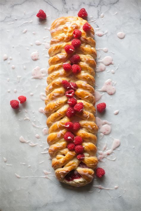 Brioche Braid With Raspberry And Cream Cheese Filling