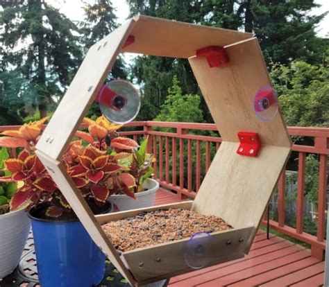 Window Bird Feeder Free Woodworking Plan