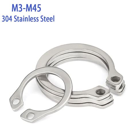 Circlips Stainless Steel C Clip Rings Retaining Snap Shaft Internal