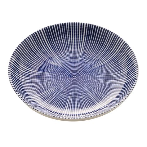 Prato Fundo De Porcelana Atlantis Coupe 18cm Lyor Azul