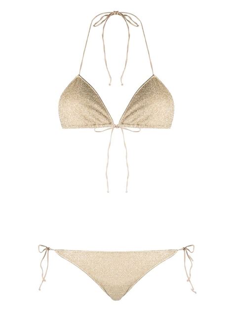 Oséree metallic effect bikini set neutrals MODES