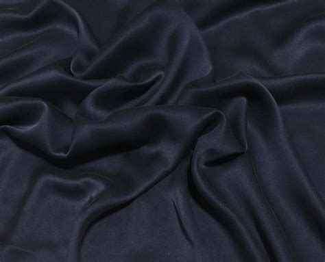 Navy Blue Sandwashed Silk Charmeuse Prism Fabrics And Crafts