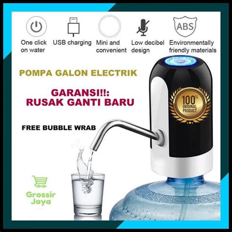 Jual Pompa Kran Galon Elektrik Recharge Dispenser Air Galon Charge Usb