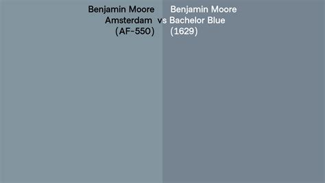 Benjamin Moore Amsterdam Vs Bachelor Blue Side By Side Comparison