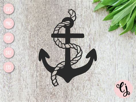 Anchor SVG Anchor With Rope SVG Nautical SVG Anchor Clip Art Etsy