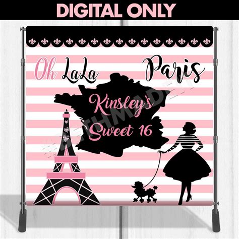 Excited To Share This Item From My Etsy Shop Paris Birthday Backdrop