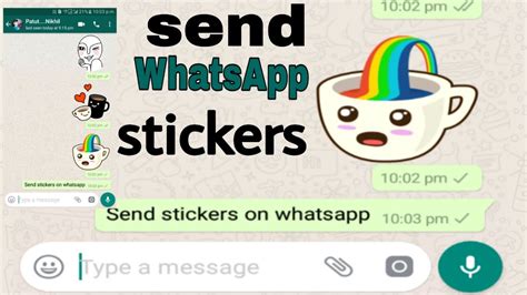 How To Send Stickers On Whatsapp Whatsapp Sticker Kaise Send Kare