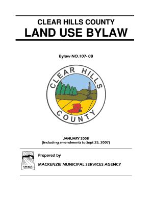 Fillable Online Clearhillscounty Ab Clear Hills County Land Use Bylaw