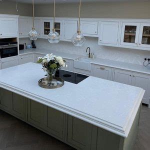 Nile Quartz Ice White Worktop For Sale Worktop Library