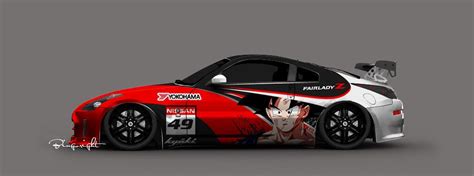 Anime Livery Design On Nissan 350z Goku Design Wrap