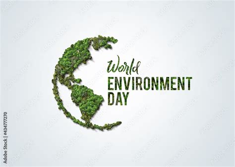 World Environment Day Concept 3d Design Happy Environment Day 05 June