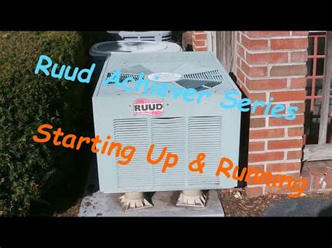 2001 Ruud Achiever UPKA Heat Pump Starting Up Running Heat Mode