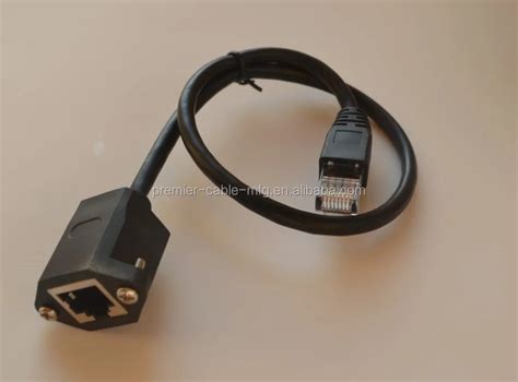 Rj45 Panel Mount Connector Soldered With Network Cable - Buy Rj45 Panel ...