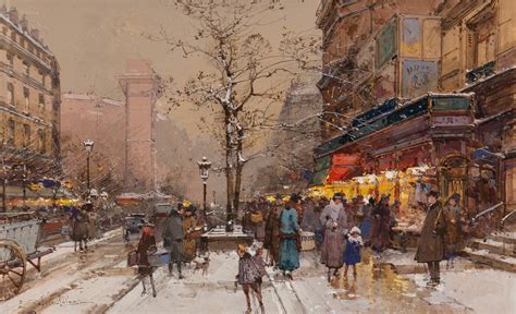 Porte Saint Denis by Eugène Galien Laloue Artvee