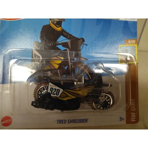 TRED SHREDDER BLACK MOTO BIKE LETS RACE NETFLIX 9 10 DIRT 1 64 HOT WHEELS BCN STOCK CARS