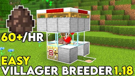 Easy Villager Breeder 1 18 For Minecraft Bedrock Youtube