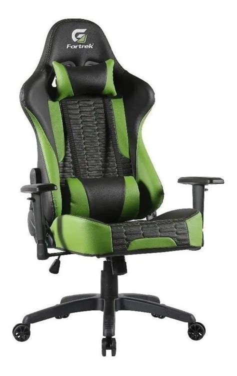 Cadeira de Escritorio Fortrek Cruiser gamer Ergonômica preta e verde