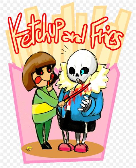 Undertale French Fries Ketchup Food Clip Art Png 1024x1264px