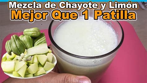 Mezcla Chayote Con Lim N De Esta Manera Sirve Para Ri Ones Diabetes Y