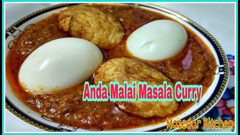 Egg Malai Masala Anda Malai Masala Egg Curry Anda Curry