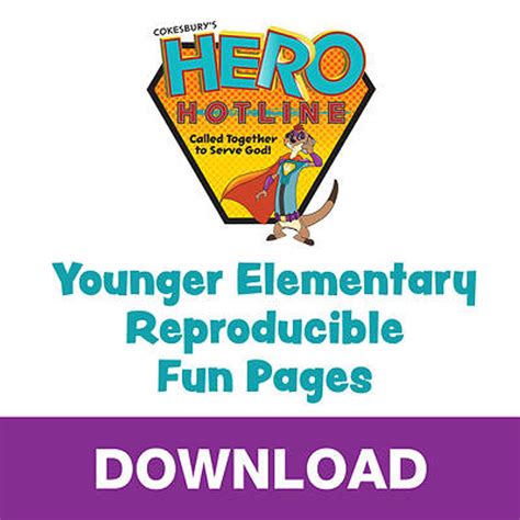 Digital Younger Elementary Reproducible Fun Pages Hero Hotline Vbs 2023