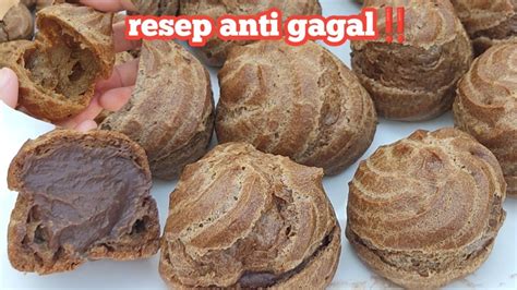 Anti Gagalresep Kue Soes Coklat Dengan Isianya Yang Lembut Tips Kulit