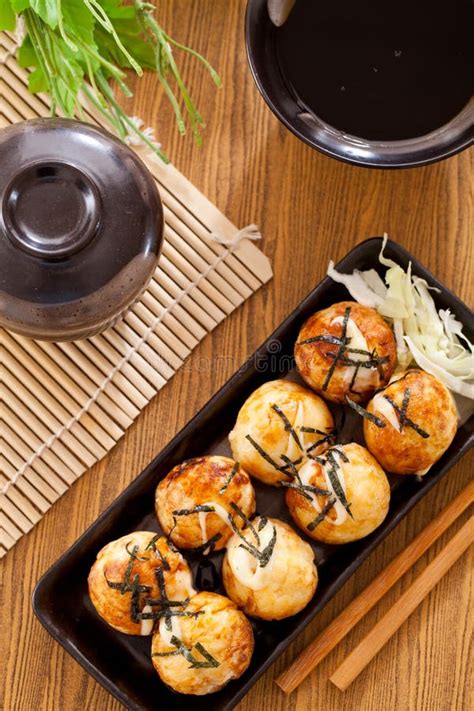 Takoyaki stock photo. Image of cuisine, appetizer, traditional - 121409674