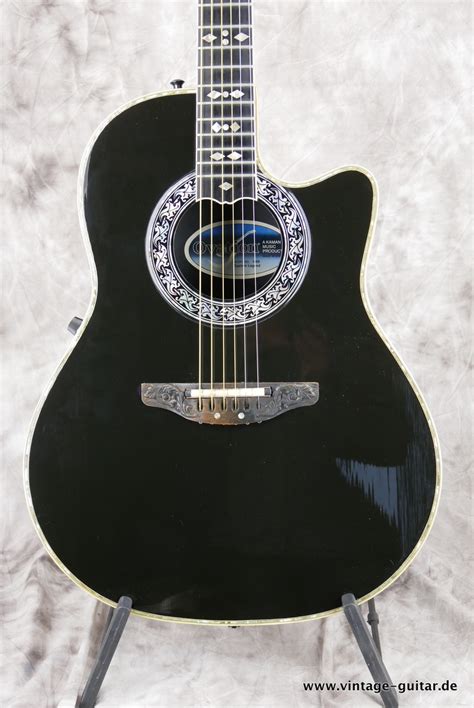 Ovation Custom Legend 1869 1988 Black Guitar For Sale Vintage Guitar