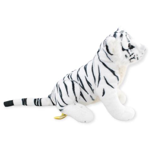 Tigre De Bengala De Peluche Blanco Premium De Cm Longitud Puuf