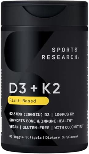 Amazon Sports Research Vitamin D K With Coconut Oil Plant