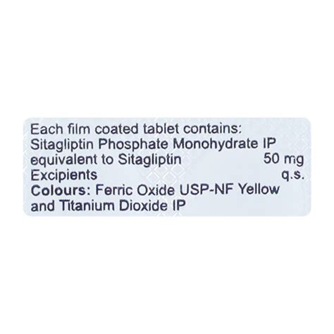 Buy SITAGLIP 50 Tablet 10 S Online At Upto 25 OFF Netmeds