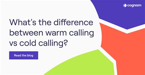 whats  difference  warm calling  cold calling