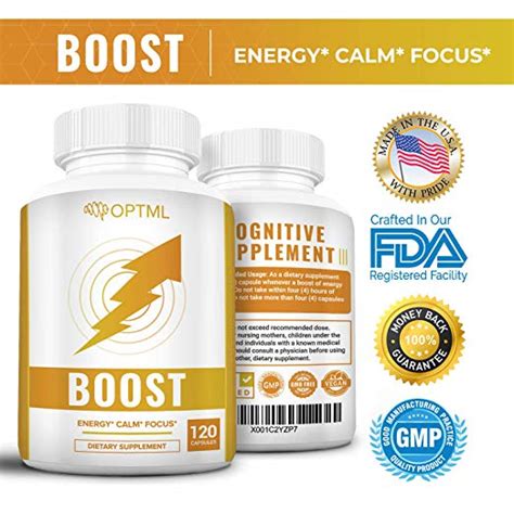 Optml Boost Energy Enhancement Supplement 120 Capsules Optml