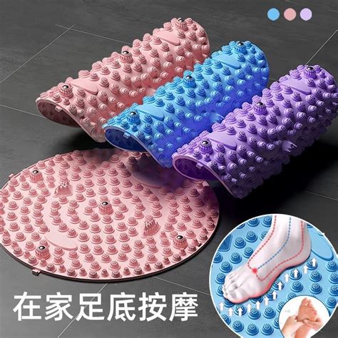 现货热卖中 Hot selling spot goods自己生产超便宜圆形足底按摩垫指压板疏通经络室内慢跑脚垫 Shopee Malaysia