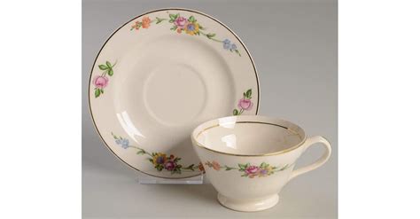 Serenade Footed Cup Saucer Set By Edwin Knowles Replacements Ltd