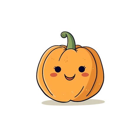 Premium AI Image Cute Funny And Happy Pumpkin Character Generative AI