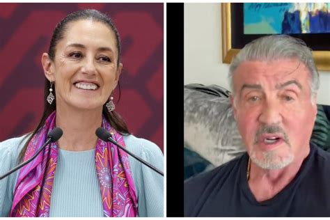 Sylvester Stallone envía mensaje de apoyo a Claudia Sheinbaum