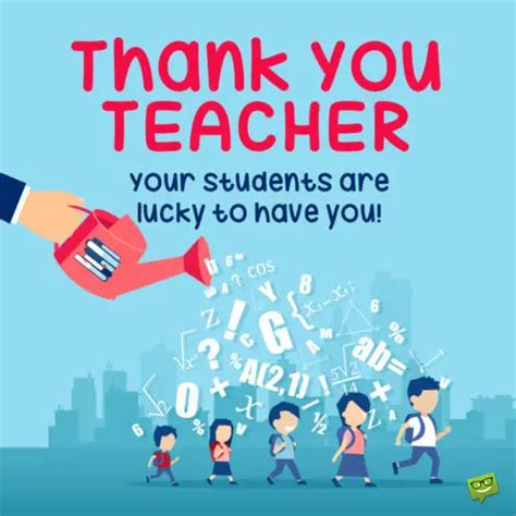 Thank You Notes for Teachers and School Staff to Share