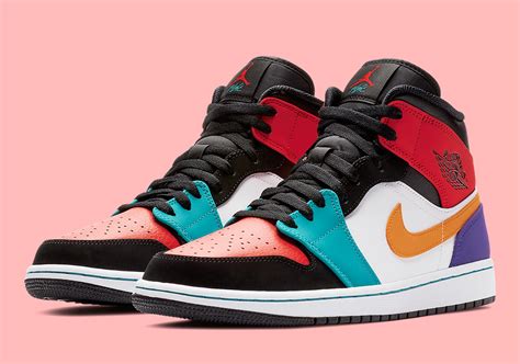 Air Jordan 1 Mid Multi Color 554724 125