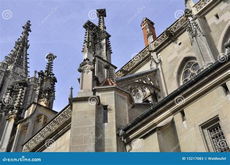 Berne cathedral stock image. Image of religion, steeple - 15217083