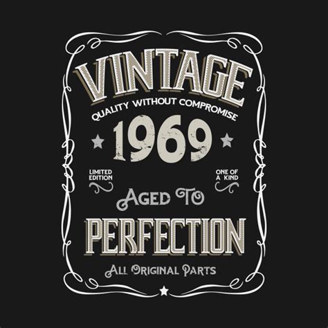 Vintage 1969 50 Years Old 50th Birthday T Shirt Teepublic